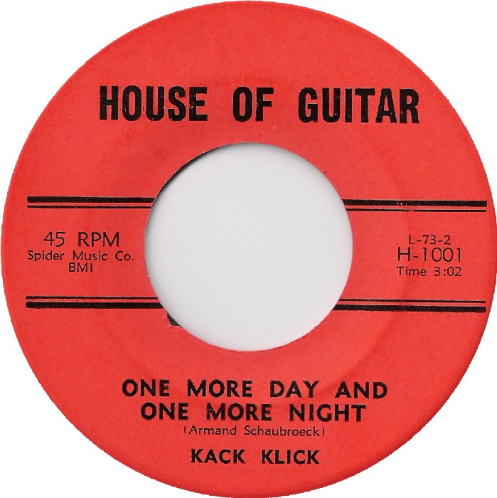 Kack Klick — One More Day and One More Night cover artwork
