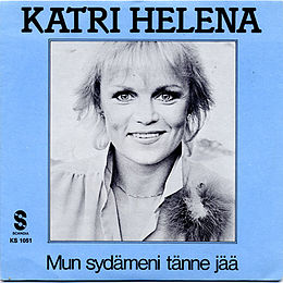 Katri Helena Mun sydämeni tänne jää cover artwork