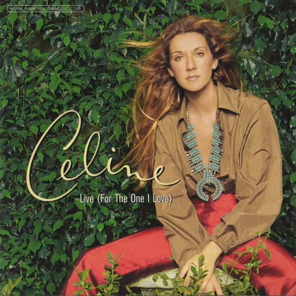 Céline Dion Live for the One I Love cover artwork