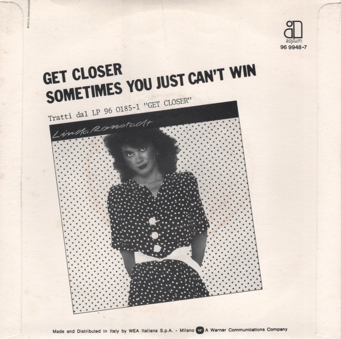 Linda Ronstadt ft. featuring J.D. Souther Sometimes You Just Can&#039;t Win cover artwork