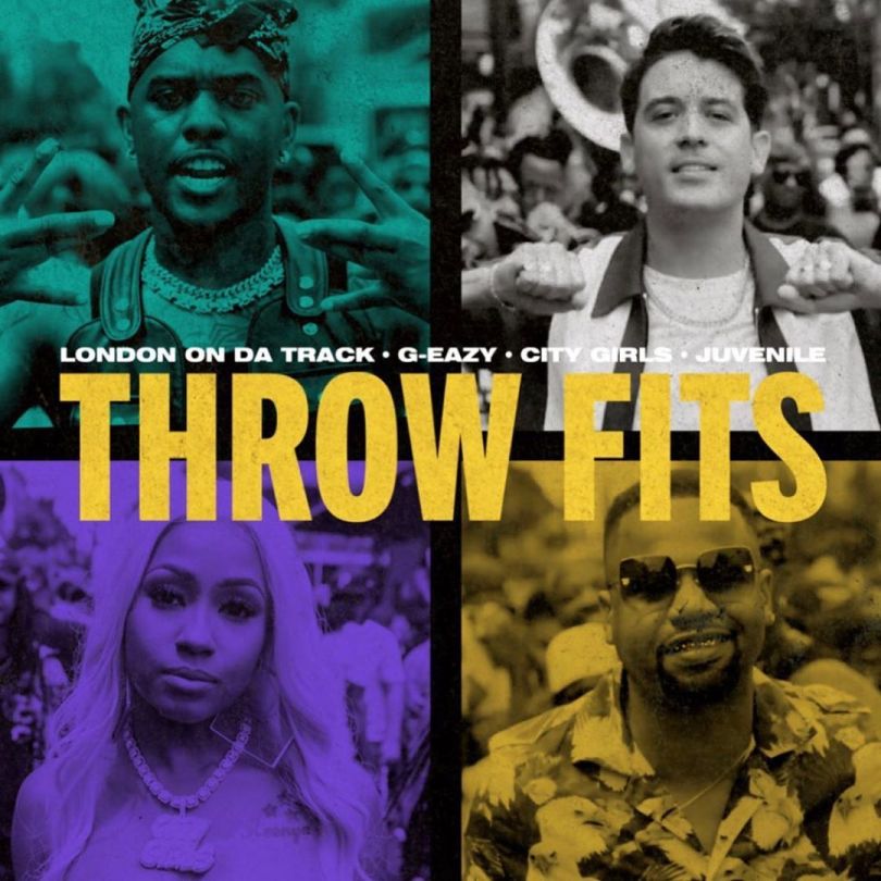 London On Da Track & G-Eazy featuring City Girls & Juvenile — Throw Fits cover artwork