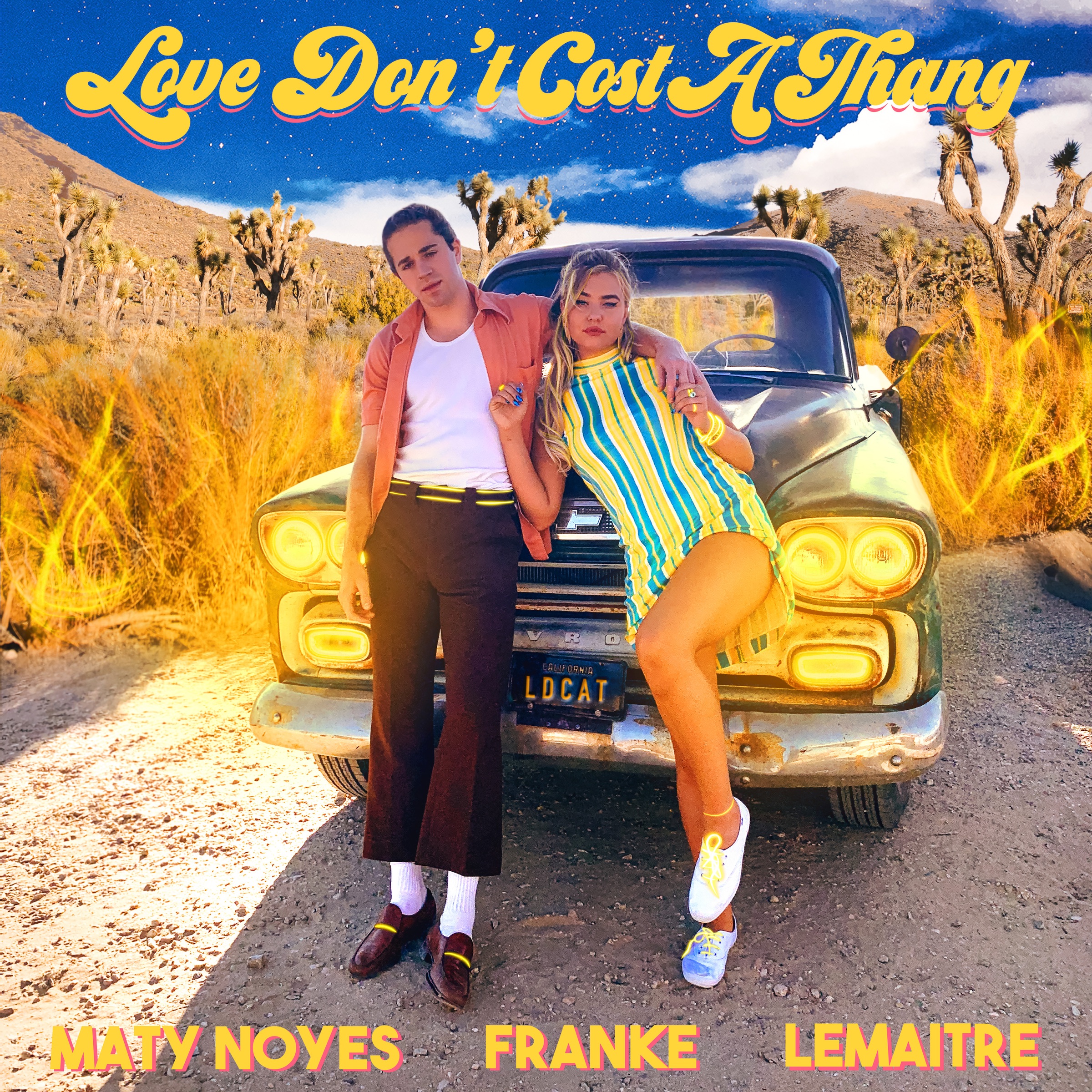 Maty Noyes featuring Franke & Lemaitre — Love Don&#039;t Cost a Thang cover artwork