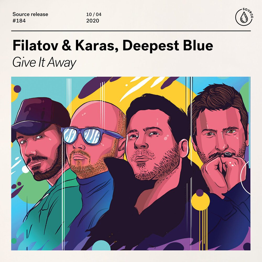 Filatov &amp; Karas ft. featuring Deepest Blue Give It Away cover artwork