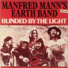 Manfred Mann&#039;s Earth Band Blinded by the Light cover artwork