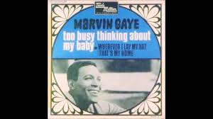 Marvin Gaye Too Busy Thinking About My Baby cover artwork