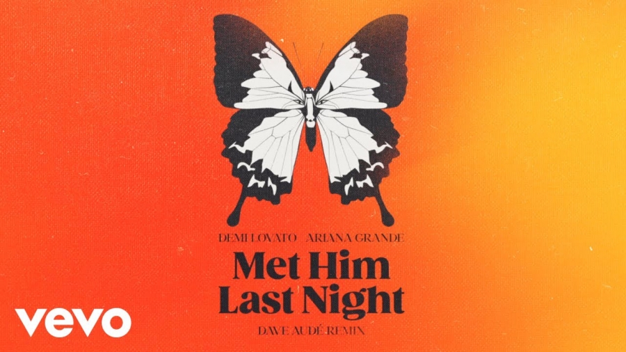Demi Lovato & Ariana Grande — Met Him Last Night (Dave Aude Remix) cover artwork