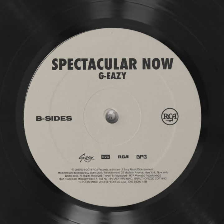 G-Eazy Spectacular Now cover artwork