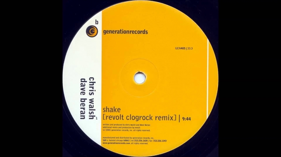 Chris Walsh & Dave Beran Shake (Revolt Clogrock Mix) cover artwork