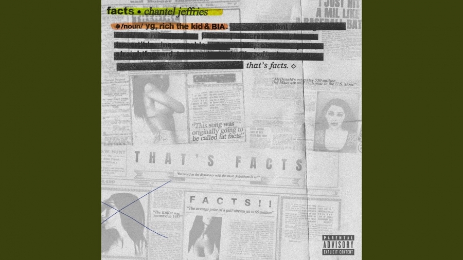 Chantel Jeffries featuring YG, Rich The Kid, & BIA — Facts cover artwork
