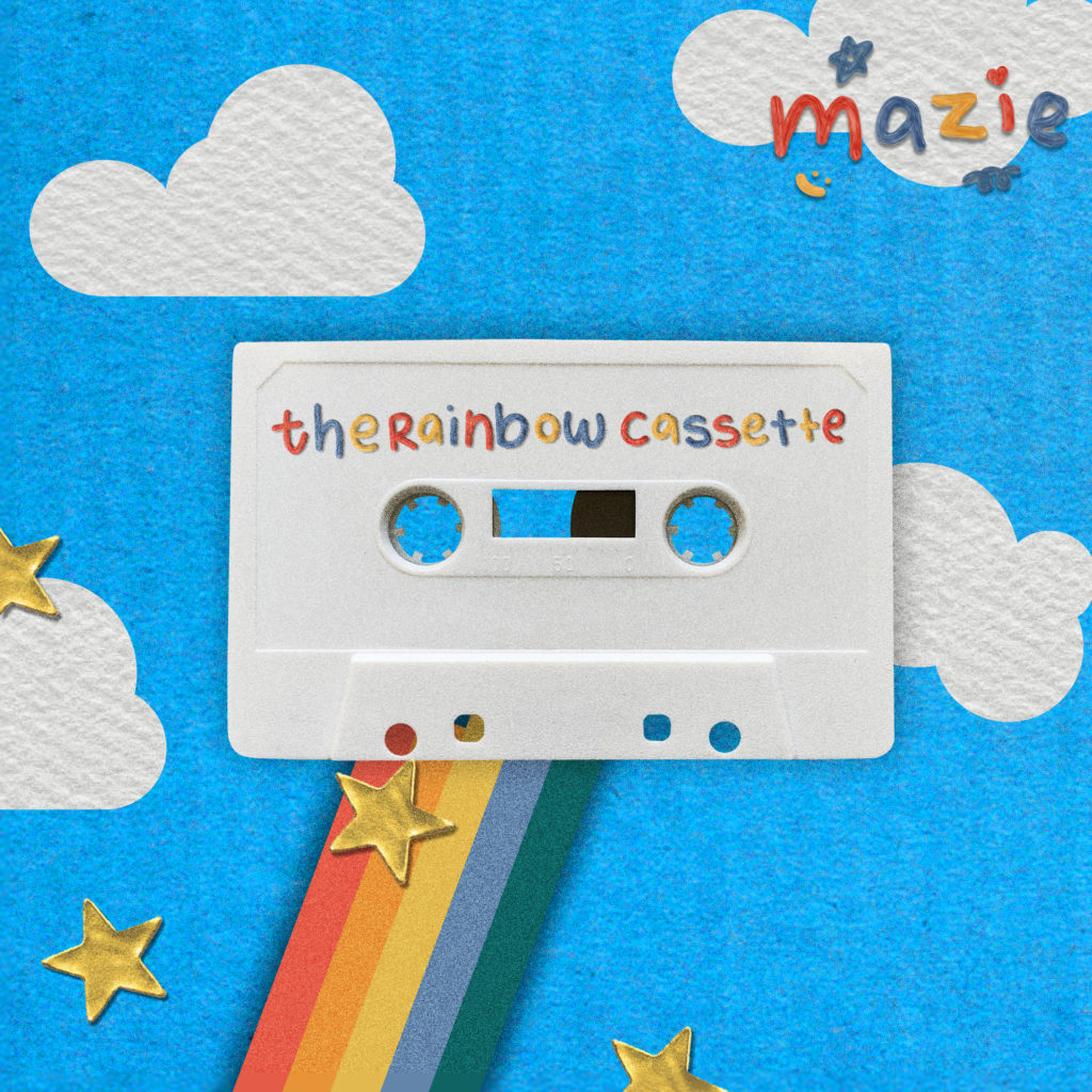 mazie the rainbow cassette cover artwork