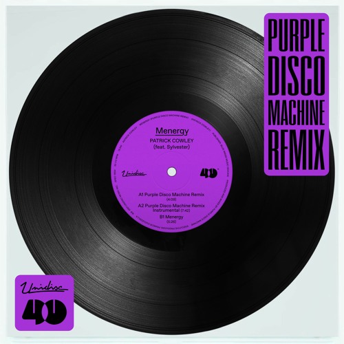 Patrick Cowley featuring Sylvester — Menergy (Purple Disco Machine Remix) cover artwork