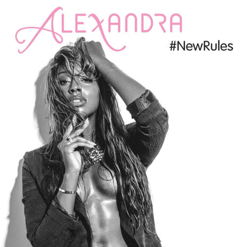 Alexandra Burke #NewRules cover artwork