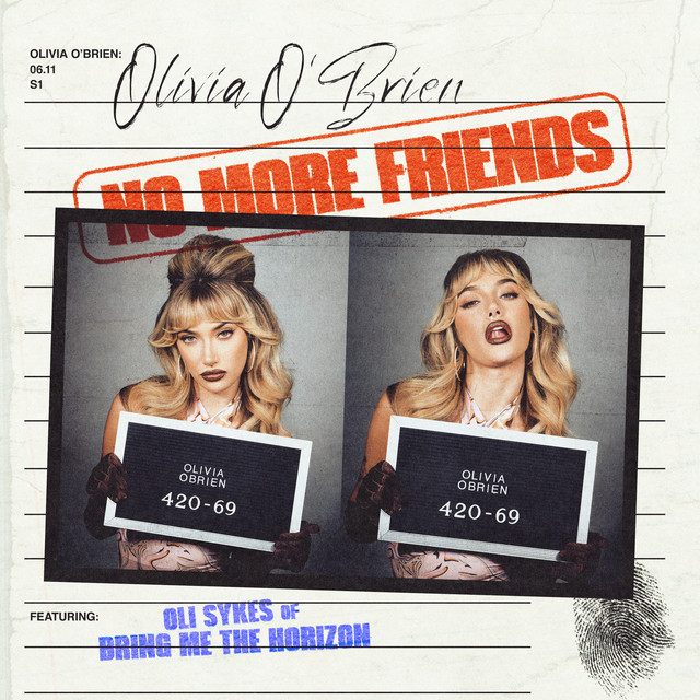 Olivia O&#039;Brien & Oli Sykes No More Friends cover artwork