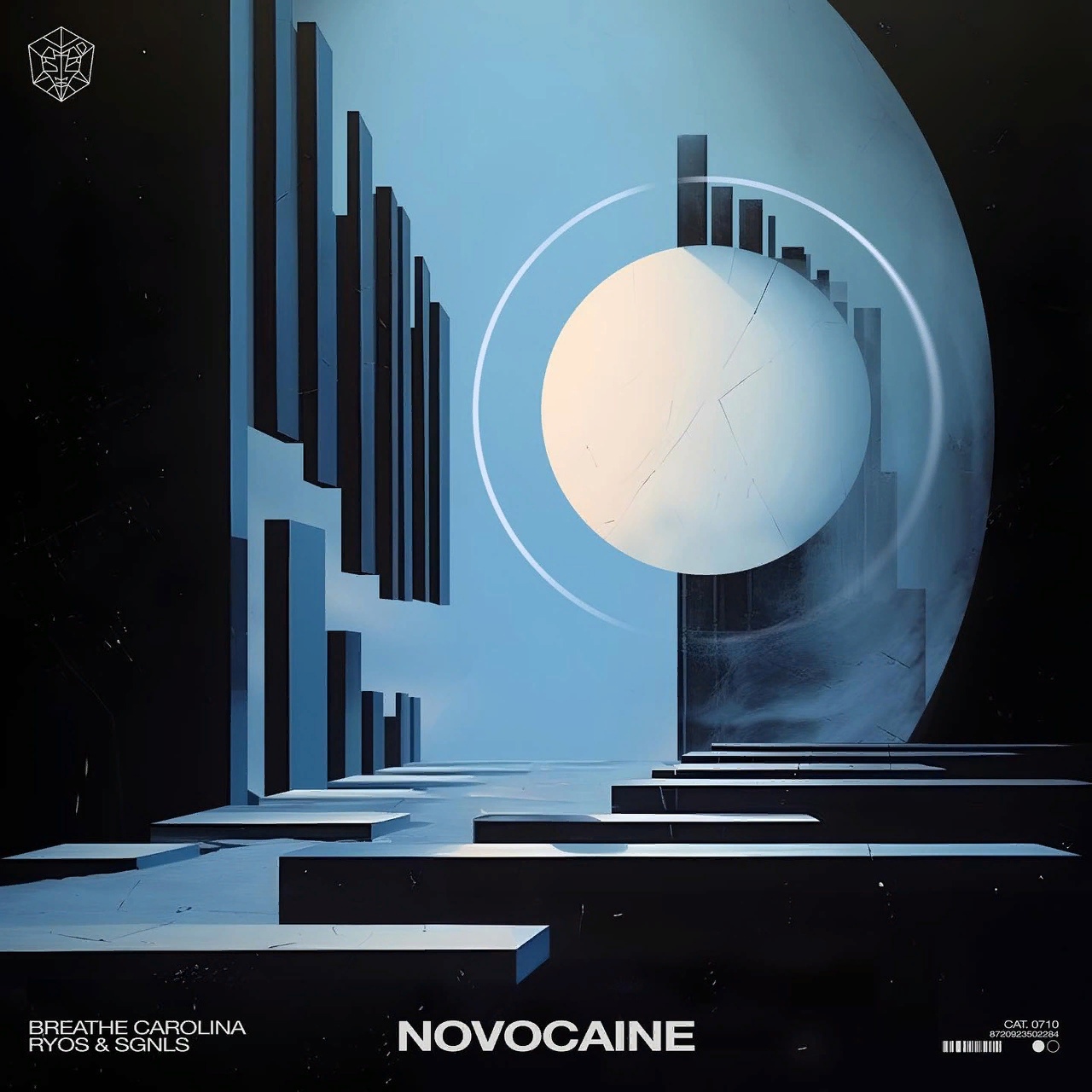 Breathe Carolina, Ryos, & SGNLS Novocaine cover artwork