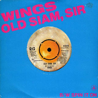 Paul McCartney &amp; Wings — Old Siam, Sir cover artwork