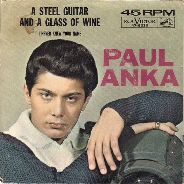 Paul Anka — A Steel Guitar and a Glass Of Wine cover artwork