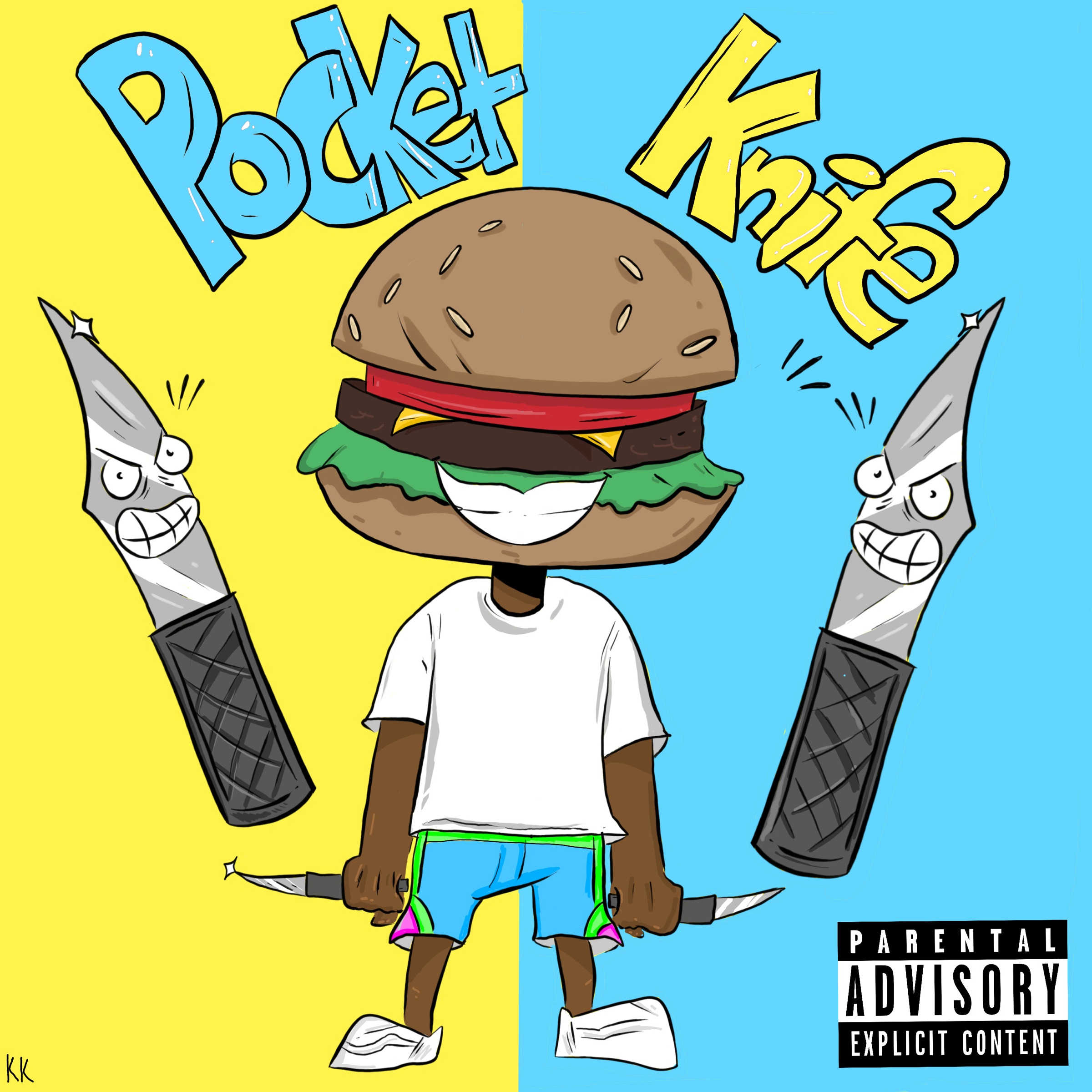 Burger Man Pocket Knife cover artwork