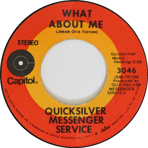 Quicksilver Messenger Service What About Me? cover artwork