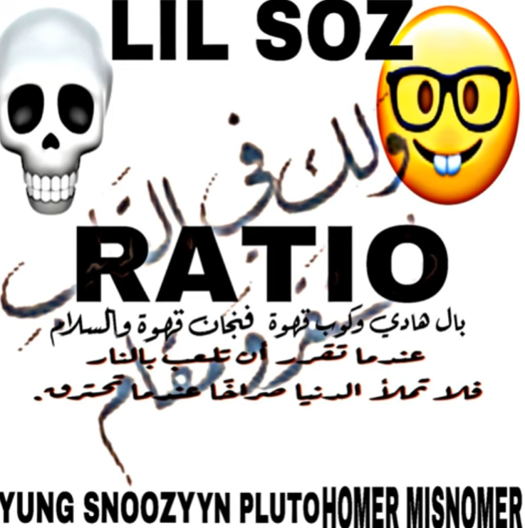 Lil Soz featuring Lil Kev, YN Pluto, Yung Snoozy, Homer Misnomer, & Flexuga — Ratio cover artwork