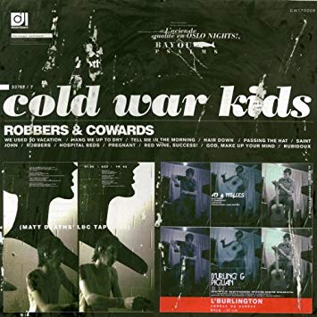 Cold War Kids Robbers and Cowards cover artwork