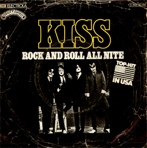 Kiss Rock and Roll All Nite cover artwork