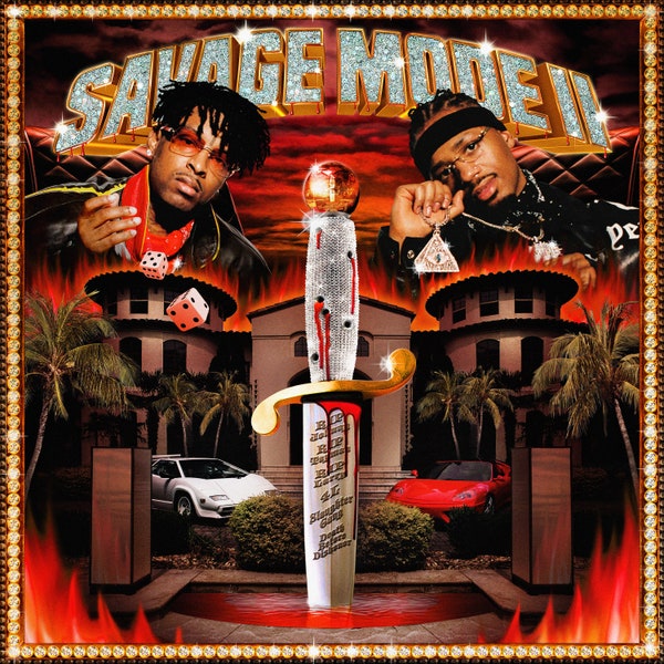 21 Savage &amp; Metro Boomin SAVAGE MODE II cover artwork