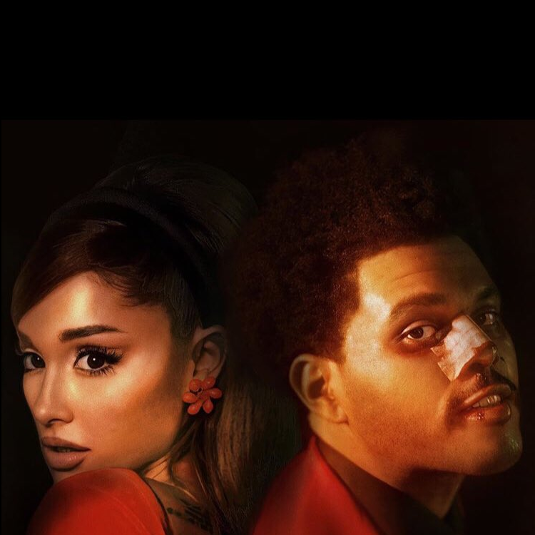 The Weeknd ft. featuring Ariana Grande 𝒮ave Your Tears cover artwork