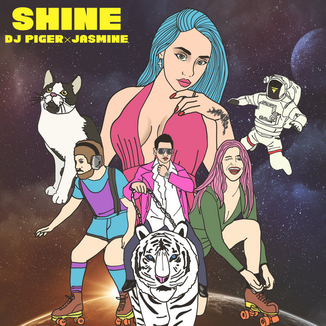 DJ PIGER featuring JASMINE — Shine cover artwork
