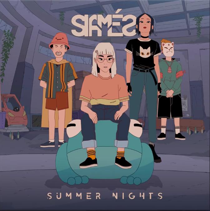 SIAMES ft. featuring Barbie Williams Summer Nights cover artwork