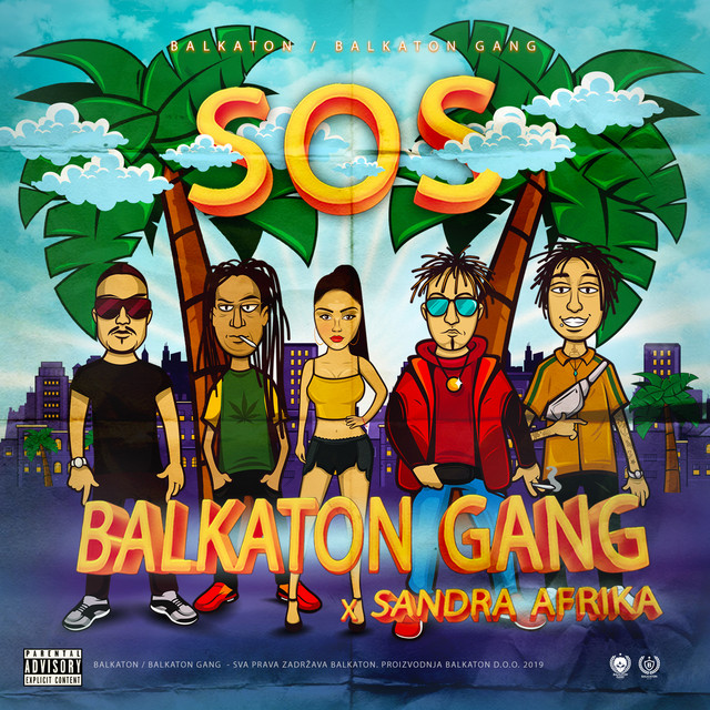 Balkaton Gang featuring Rasta & Sandra Afrika — SOS cover artwork