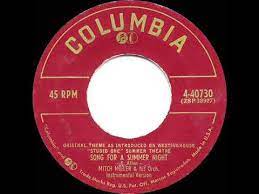Mitch Miller — Song for a Summer Night cover artwork