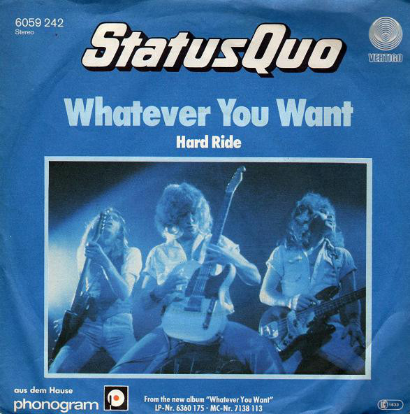 Status Quo Whatever You Want cover artwork
