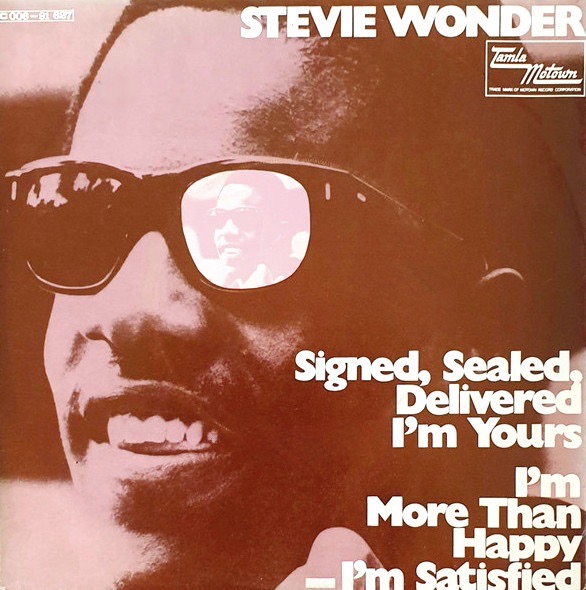 Stevie Wonder Signed, Sealed, Delivered, I&#039;m Yours cover artwork