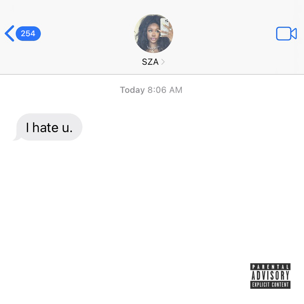 SZA I Hate U cover artwork