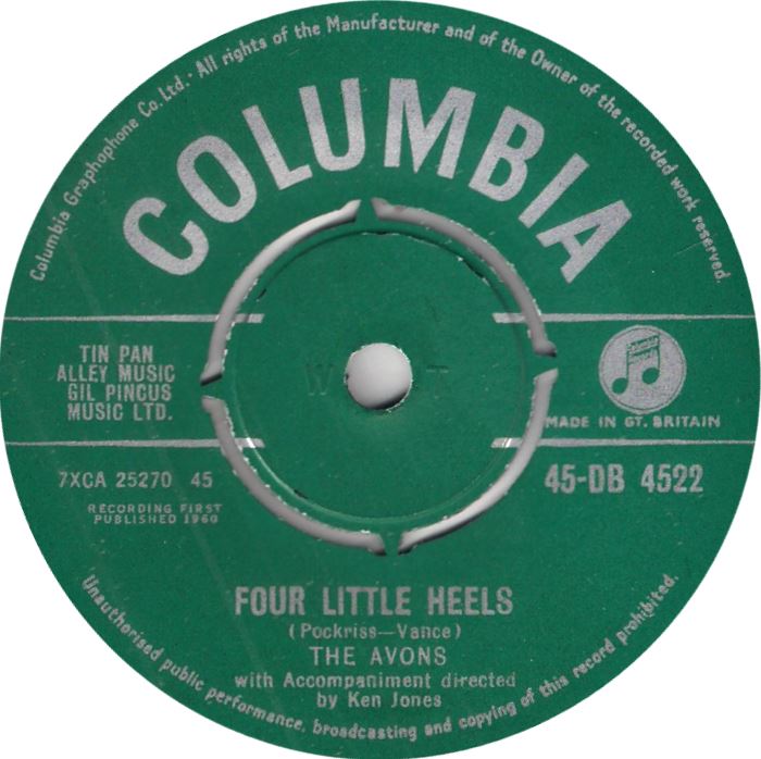 The Avons — Four Little Heels cover artwork