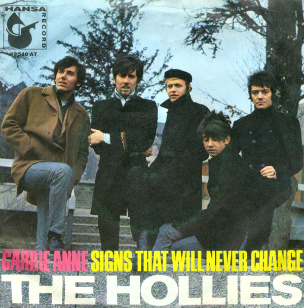 The Hollies Carrie Anne cover artwork