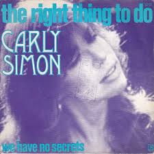 Carly Simon — The Right Thing To Do cover artwork