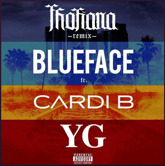 Blueface ft. featuring YG & Cardi B Thotiana (Remix) cover artwork