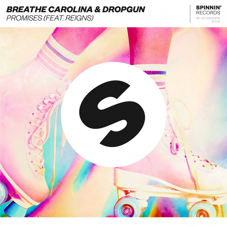 Breathe Carolina & Dropgun featuring Reigns — Promises cover artwork