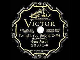 Gene Austin — Tonight You Belong To Me cover artwork
