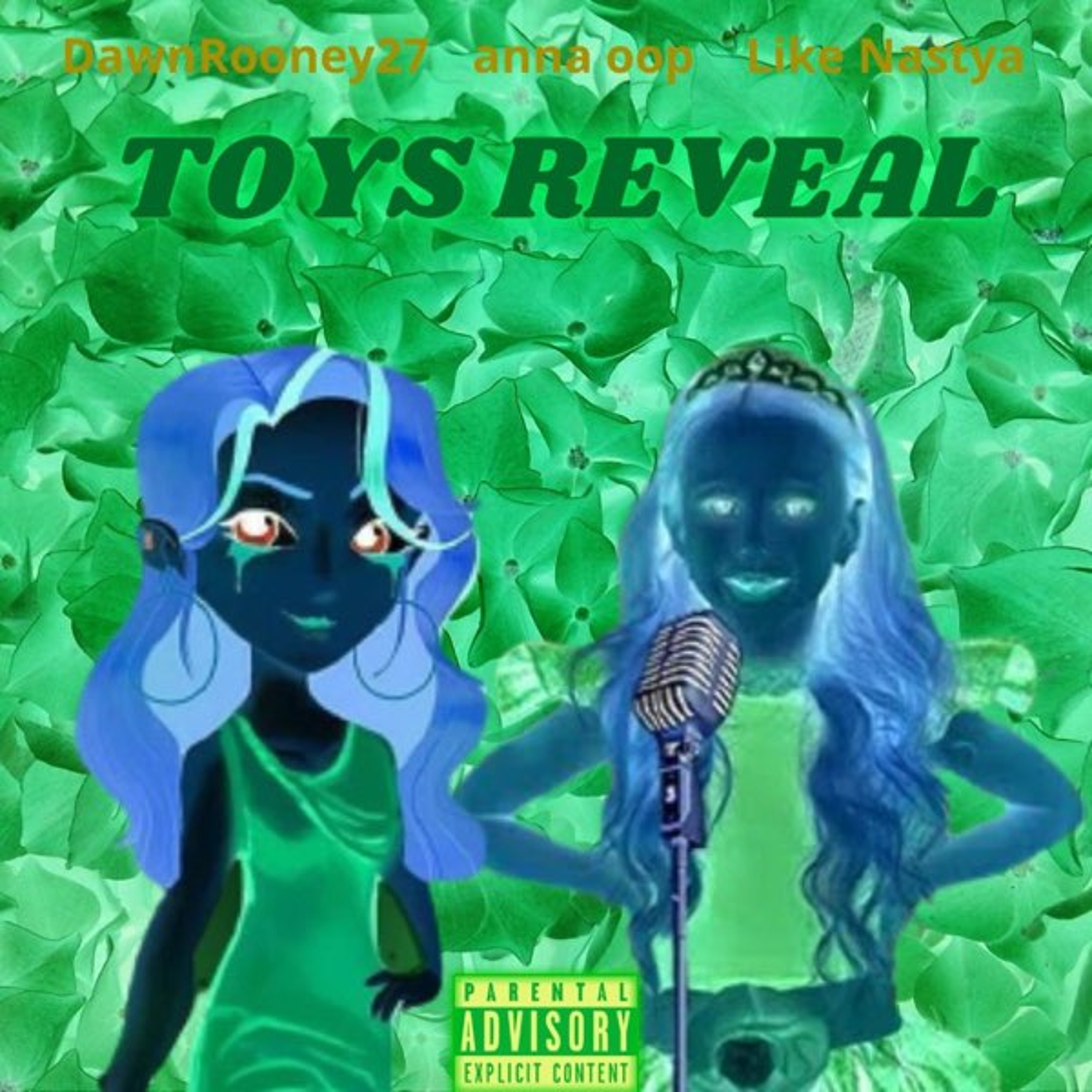 DawnRooney27 featuring Like Nastya, anna oop, & Alex Bainter — Toys Reveal (slowed - reverb) cover artwork