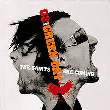 U2 & Green Day The Saints Are Coming cover artwork