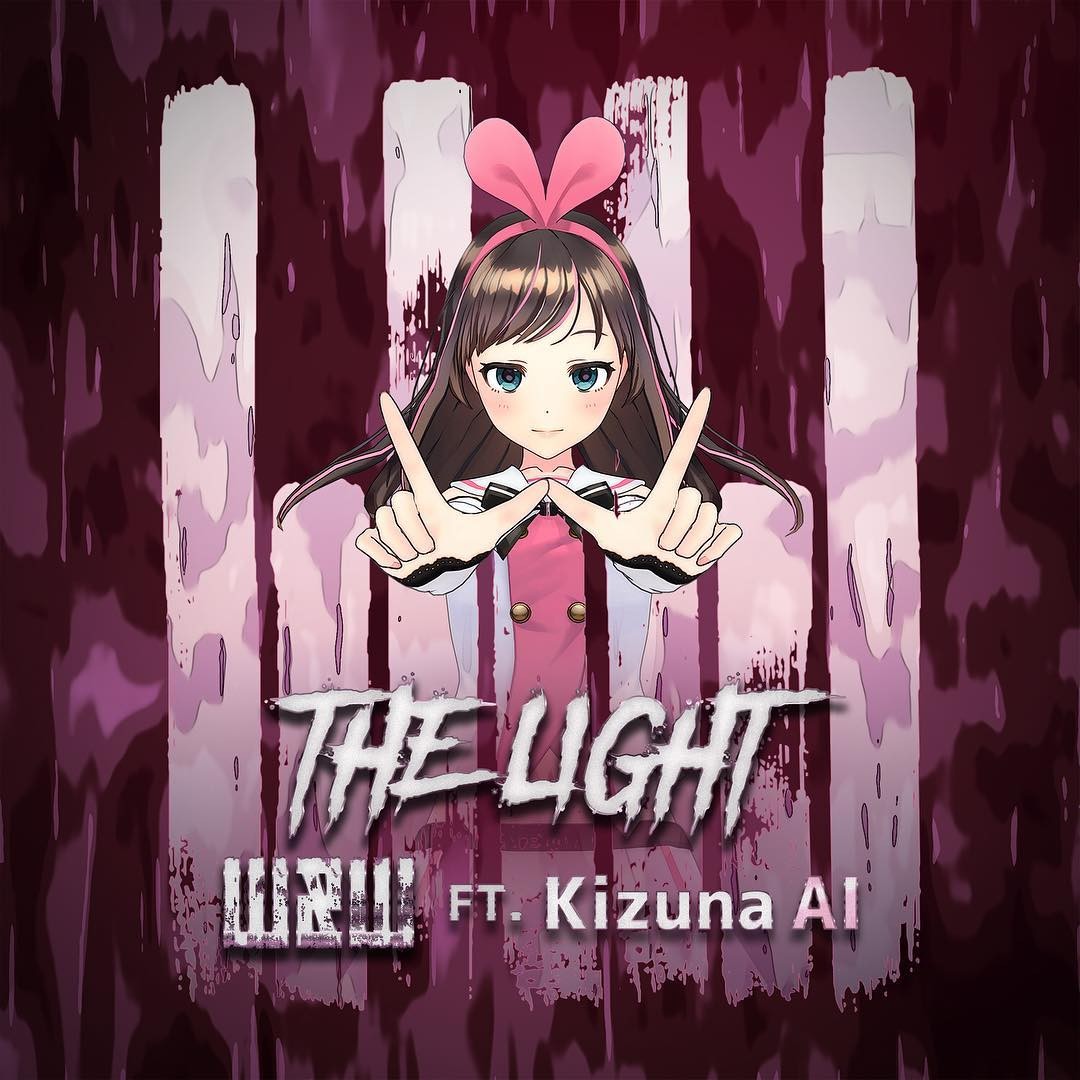 W&amp;W ft. featuring Kizuna AI The Light cover artwork