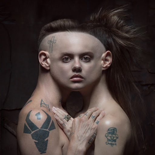 Die Antwoord featuring Panther Modern — Open the Door cover artwork
