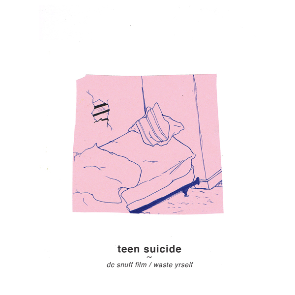 Teen Suicide dc snuff film / waste yrself cover artwork