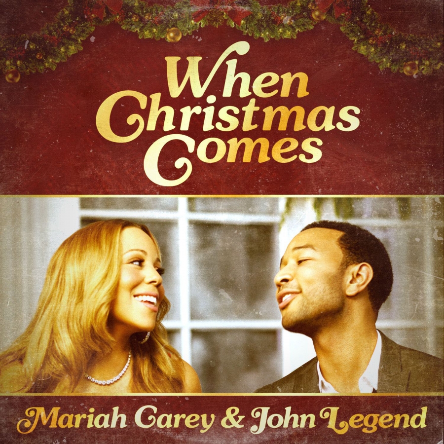 Mariah Carey & John Legend When Christmas Comes cover artwork