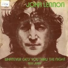 John Lennon Whatever Gets You Through the Night cover artwork