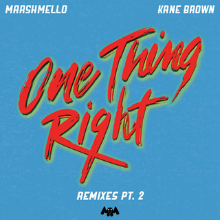 Marshmello featuring Kane Brown — One Thing Right (Koni Remix) cover artwork