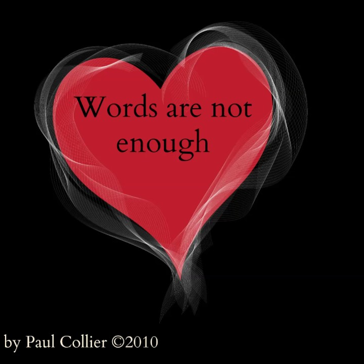 Paul Collier — Words Are Not Enough cover artwork