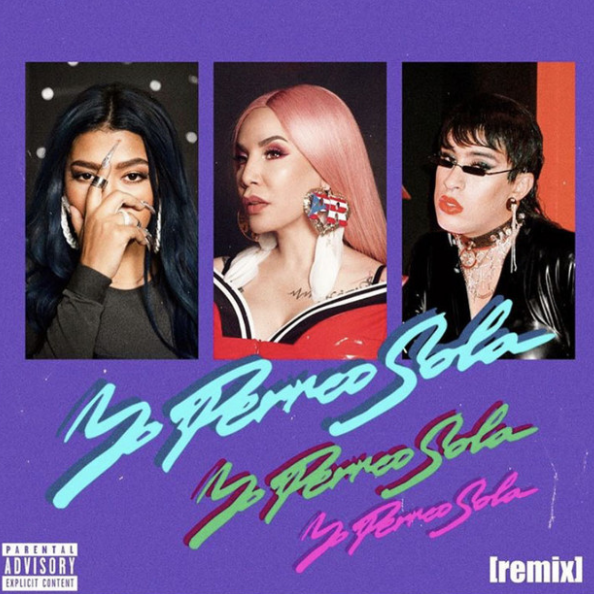 Bad Bunny featuring Ivy Queen & nesi — Yo Perreo Sola (Remix) cover artwork